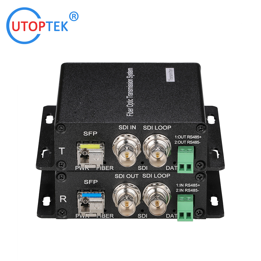 HDSDI/3G-SDI to Fiber Converter with Rs485 SDI loop out transmitter and Receiver