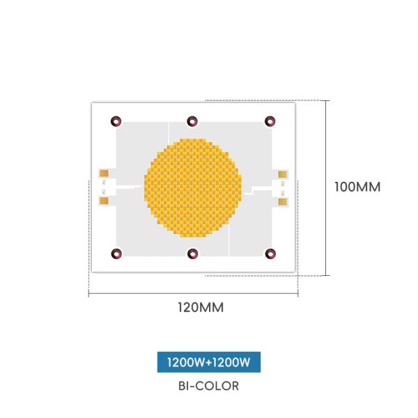 Flip Chip COB LED Module 1200w +1200w Full Spectrum High Power LED Chip for Photography light