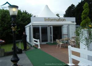 China Polyester Glass Wall 5m * 5m Family Marquee Tent Wind - Resistant wholesale