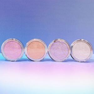 China OEM Vegan Diamond Glow Pressed Powder Face Glitter Highlighter Skin Friendly on sale