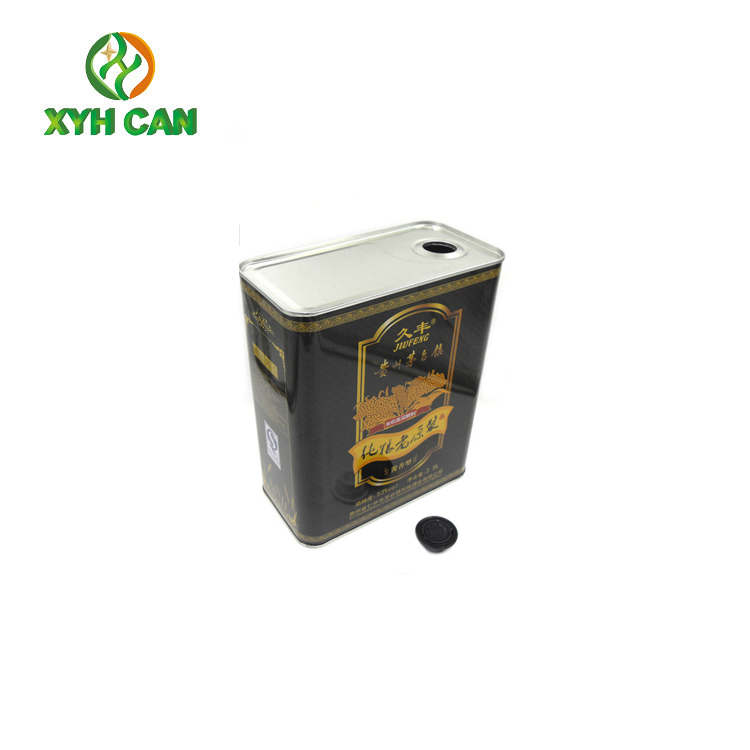 Olive Oil Tin Can of Professional with Plug Lid 260ml - 300ml Customized Design