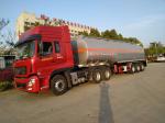 3 Axle Oil Fuel Tanker , Fuel Tank Semi Trailer 40000 42000 45000 60000 Liters