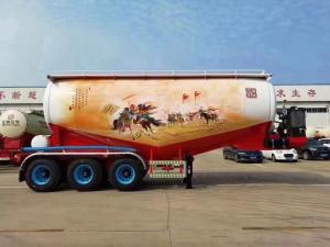 China 12 Tires Powder Powder Tank Semi-Trailer with ABS Anti-lock Braking System and Powder wholesale