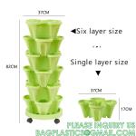 Stackable Planter, Vertical Garden Planter, Strawberry Planter, Indoor/Outdoor,