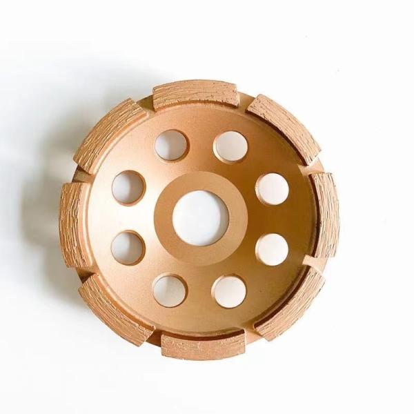 High Quality 4inch Laser Welded 105mm Single Row Diamond Cup Wheel For Concrete