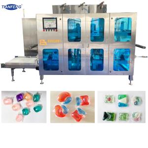 China Automatic PVA Water Soluble Film Liquid Detergent Pod Making Machine wholesale