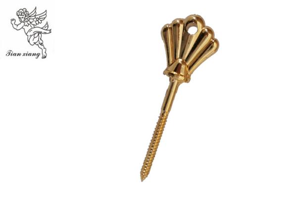 Iron Screw Coffin Hardware Screw 1# Gold / Sliver , Casket Hardware Manufacturer