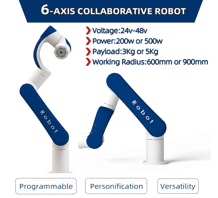Collaborative Robotic Arm Industrial AI Intelligent Hands-Free Easy-to-Program Robot for Loading and Unloading