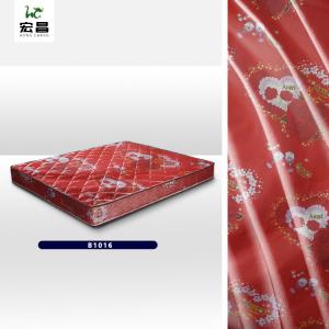 China Excellent Elasticity Red 43D Festive Mattress Quilt Fabric 65gsm-100gsm wholesale