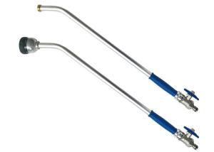 China Blue Handle Metal Watering Wand With Click Easy Connect Aluminum Construction wholesale