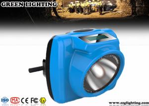 China IP68 ATEX Rechargeable Led Hard Hat Light With OLED Screen 6.2Ah Battery wholesale