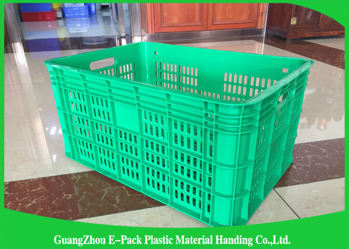 Environmental Protection Plastic Food Crates For Transportation And Logistics HDPE