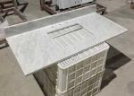 White Marble Stone Countertops , Bianco Carrera Marble Countertop Wear