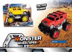 Plastic Friction Powered Push And Go Truck Yellow Red Green Color