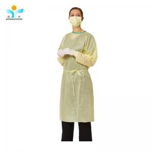 China YIHE CE Disposable Isolation Gown , PP SMS Blue Isolation Gowns wholesale