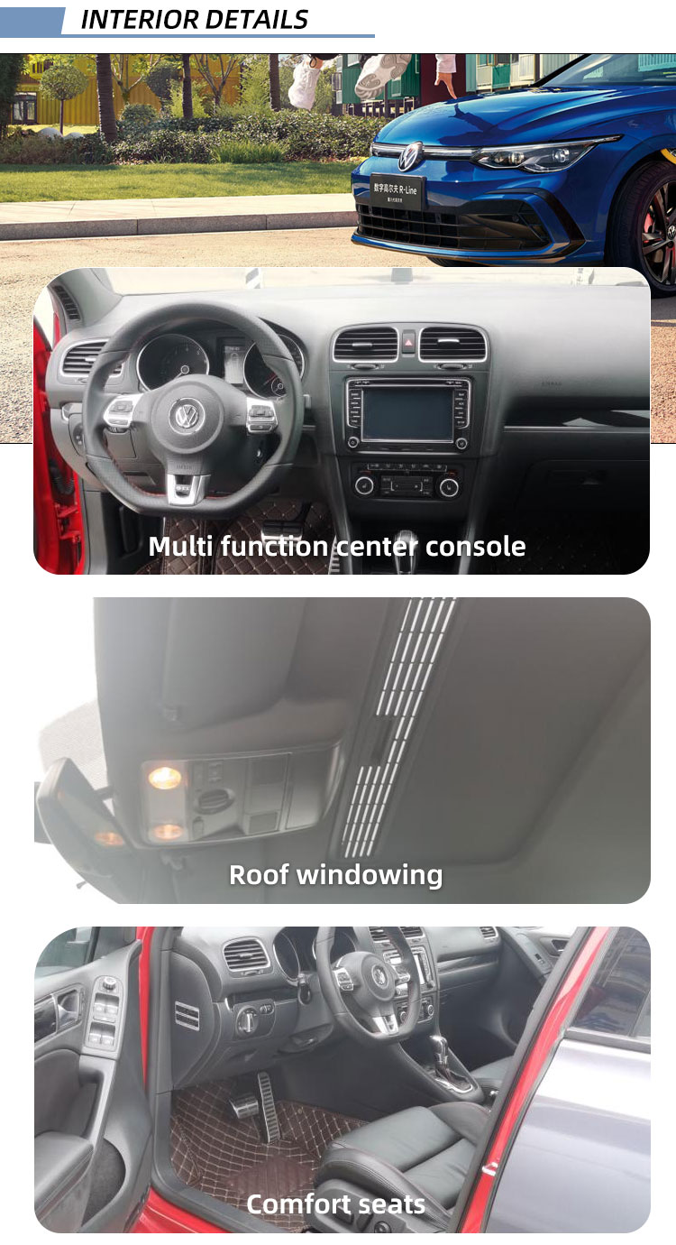 HOT Sales Cheap Cars for Sale Wholesales Made in China Golf 280TSI DSG R-Line 1.4T 06/2020 Blue Good Quality Used Car