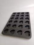 Stickproof 24 Cup 600*400*30 Aluminium Heart Shape Muffin Pan Tray