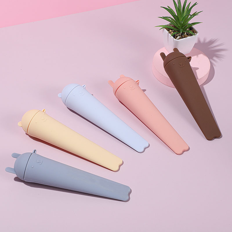 Premium Food-Grade Silicone Popsicle Molds – Crack-Resistant, Odorless & Perfect For Smoothie Pops! Cartoon Ice Pop Molds BPA-free Silicone Leak-proof