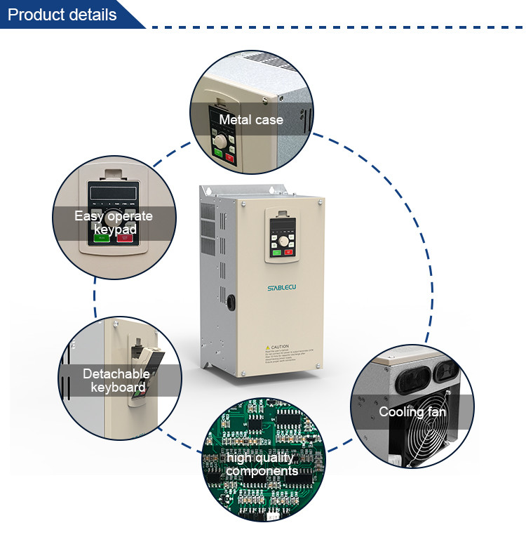 Three Phase AC 380V 18.5KW VFD Frequency Inverter For Pump