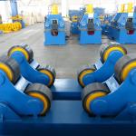 1.5kw Self Aligning Tank Vessel Welding Rotator 3300mm Rubber Wheels Turning