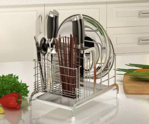 China Strong Bearing Kitchen Organiser Rack , No Tools Required Kitchen Knife Organizer wholesale