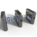 Single Entrance Swing Access Control Turnstile Gate , Waist High Turnstile DC24V