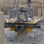 Yellow KP500S Pile Breaker Machine Hydraulic Concrete Cutter Square 280kN For