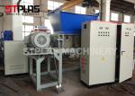 Heavy Duty Plastic Shredder Machine , Double Shaft Rubber Tire / Wood Shredder
