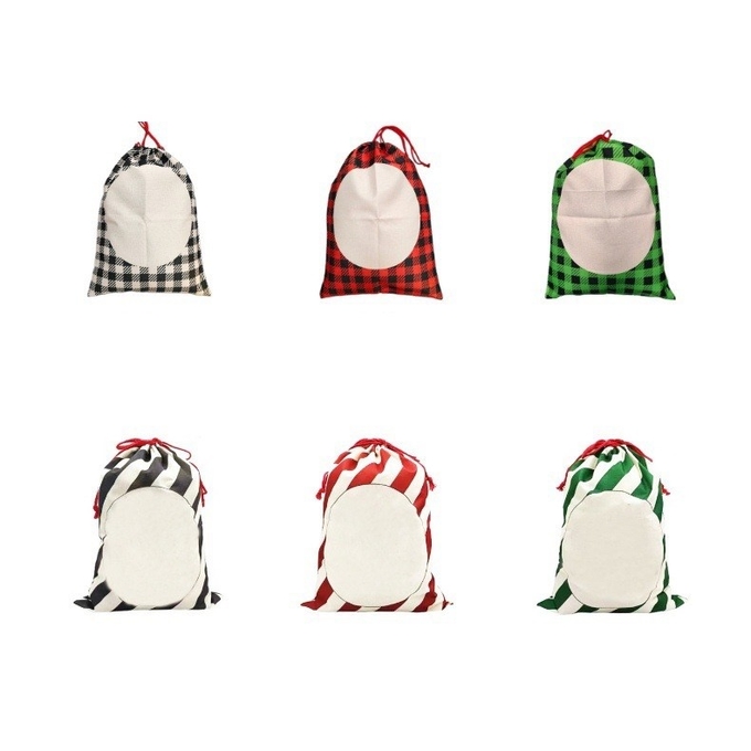 DIY Big Size Linen Drawstring Sublimation Bag For Photo Transfer Printing