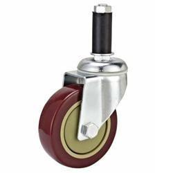 China 04-Medium duty caster Screw rubber sleeve PVC caster wholesale