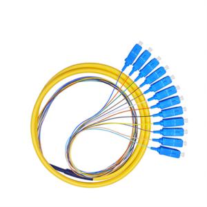 China SC APC Connector Fiber Optic Pigtail , 1260-1650nm Wavelength OM3 Pigtail wholesale
