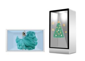 China 75 Inch Transparent Lcd Totem Advertising Kiosk For Exhibition Hall wholesale
