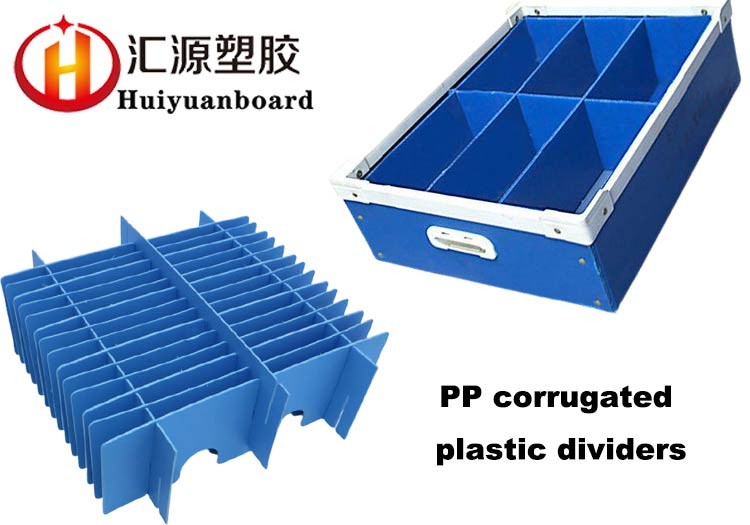 Impact Resistant Blue Corrugated Plastic Dividers 12mm Thickness