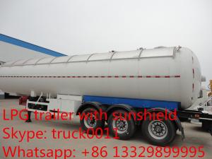 China factory price 60 CBM Tri axles LPG gas tank semi trailer for sale, high quality lpg gas propane tank trailer for sale wholesale