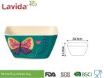 Custom Made Beautiful Bamboo Fiber Bowls Big Food Grade For Home / Restaurant