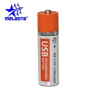 China MELASTA New Design USB Battery 1.5V 1200 mAh Rechargeable Battery for AA Size on sale