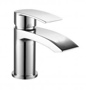 China Deck Mounted Basin Mixer Taps Brass Polished Bathroom Mixer Faucet 3 Years Warranty: wholesale