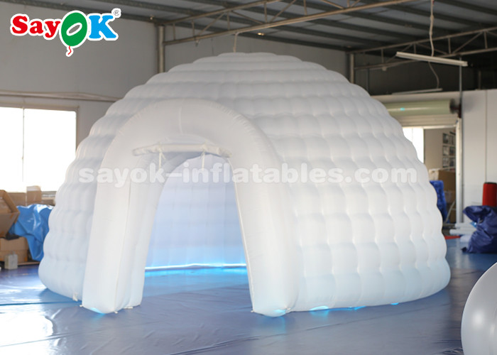 Inflatable Globe Tent 5m Inflatable Igloo Dome Tent With Air Blower For Party , Wedding
