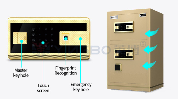 Double Door 46kg Office Luxury Safe Box Dual Alarm YB/N7-80D