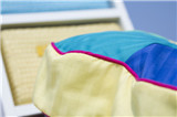 Rainbow Color Flower Shape Cushion Polyester Cotton Fabric Polyester Filling