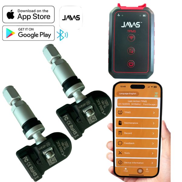 Bluetooth Mobile Tire Pressure Monitoring System Measurement And Sensor Programming Device