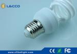 Half Spiral Energy Saving Lamp 9W , Fluorescent Cfl Bulb For Hotel