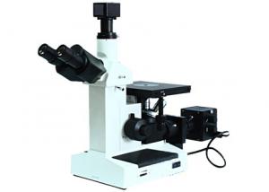 China Trinocular Inverted Optical Microscope Biological PL L40X WF10X Halogen Lamp on sale
