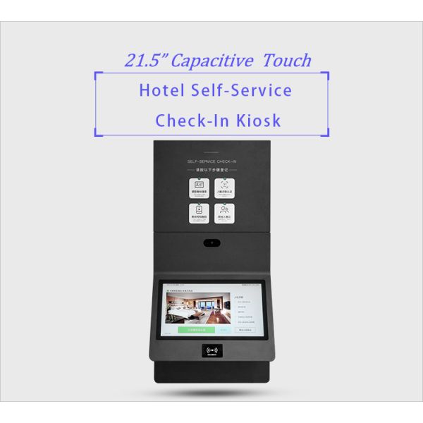 MJK Imachine Hotel Self-Serve Android Kiosk OPS System WIFI Card Color Printer Optional Barcode Reader for Hotels Businesses