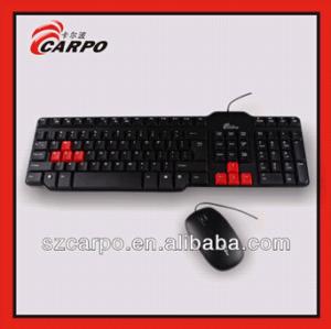 China hottest products on the market wired keyboard and mouse combo T400 wholesale