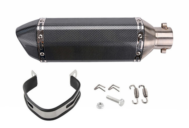 38 - 51mm Universal Motorcycle Muffler , Kawasaki Aftermarket Motorcycle Mufflers