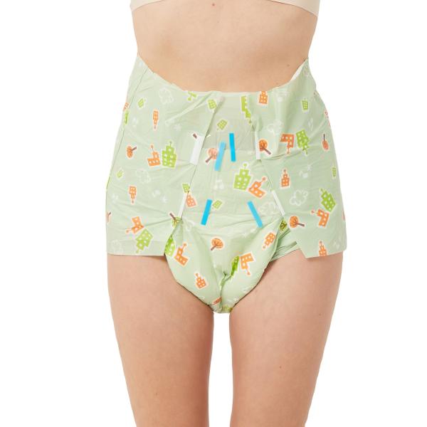 Soft Nowoven Frabic Magic Tape Adult Diaper for and Comfortable Leak-free