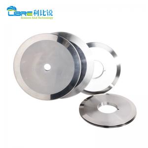 China Toilet Paper Tube Core Cutting ISO9001 HRC66 Round Slitter Blades wholesale