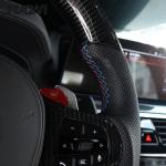 BMW G20 G30 G28 Black Perforated Leather Carbon Fiber Steering Wheel Customize