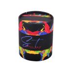 Black Circular Cardboard Paper Tube CMYK Printing Recyclable For Tea Packaging